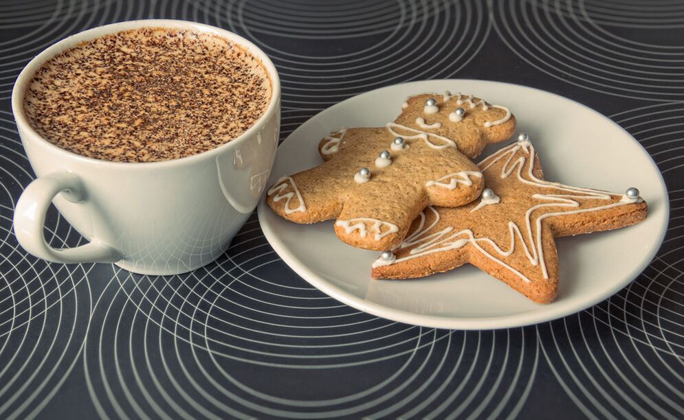 cookies and coffee with ginger for activity